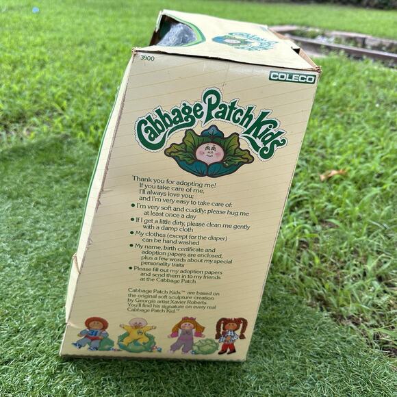 Vintage 1985 Cabbage Patch Kids‎ Preemie Baby African American Boy Doll In Box - Picture 4 of 14